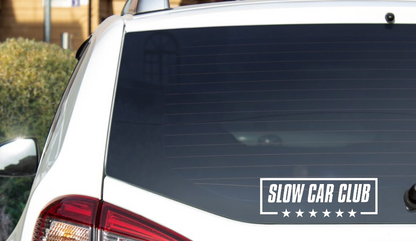 Slow Cars Club Sticker